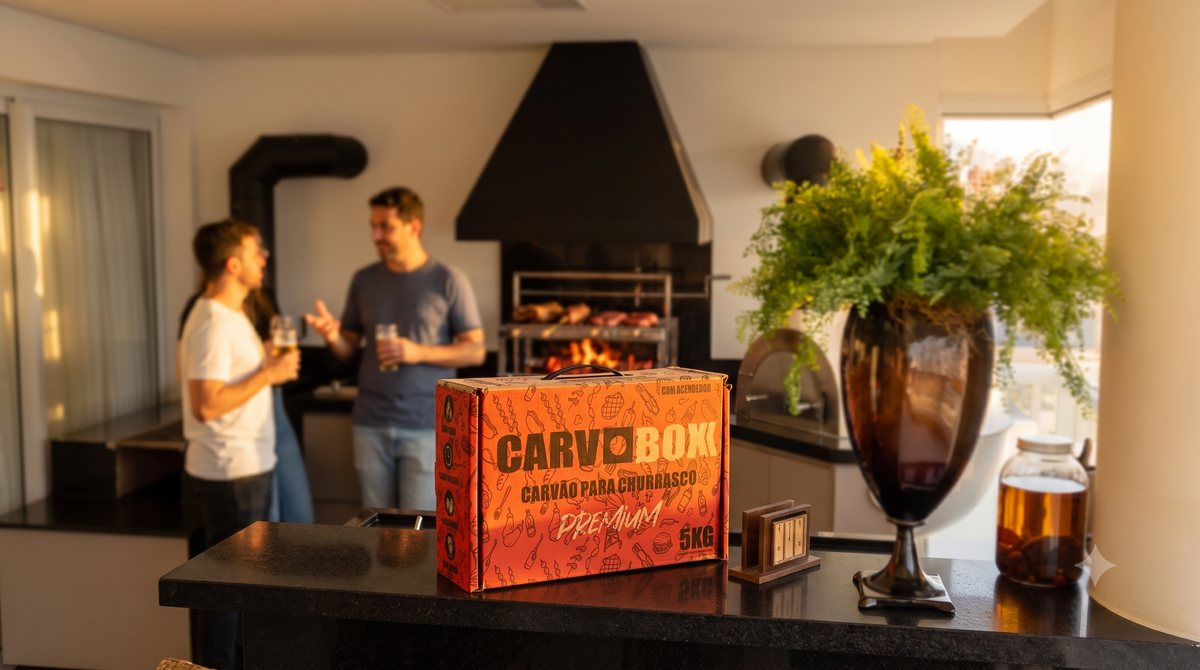 Carvobox na varanda gourmet